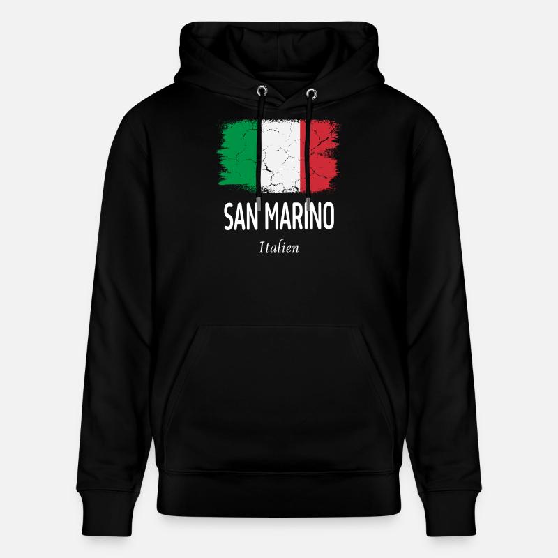 Saint-Marin - Sweat à capuche bio CRUISER Stanley/Stella Unisexe - noir