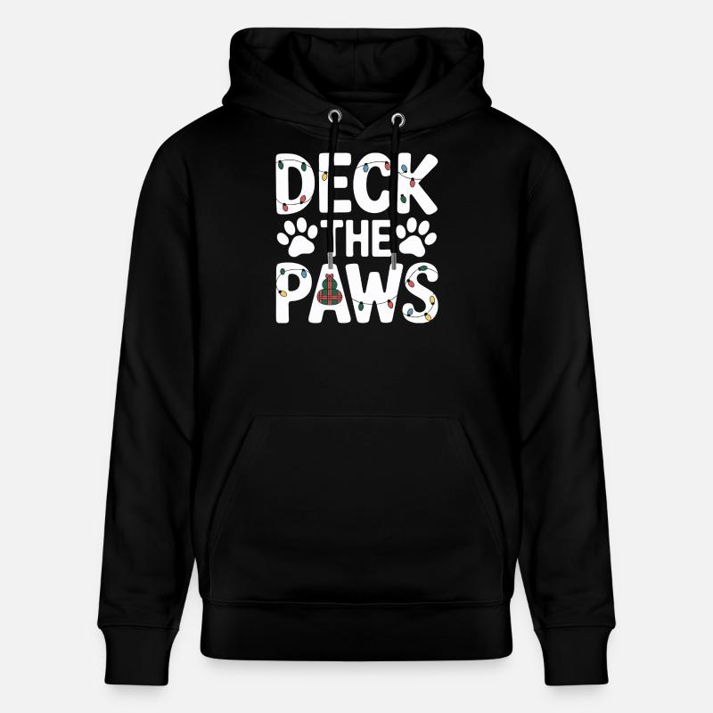 Fête de Noël Deck the Paws - Sweat à capuche bio CRUISER Stanley/Stella Unisexe - noir