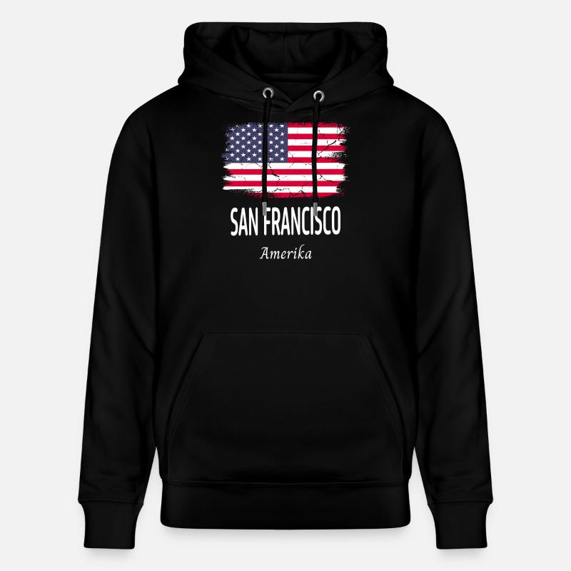 San Francisco - Sweat à capuche bio CRUISER Stanley/Stella Unisexe - noir