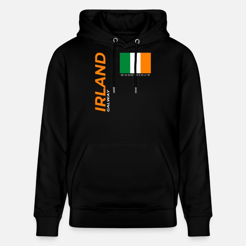Galway - Sweat à capuche bio CRUISER Stanley/Stella Unisexe - noir