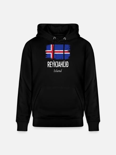 Reykjahlið - Sweat à capuche bio CRUISER Stanley/Stella Unisexe - noir