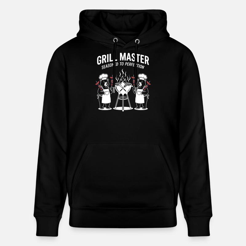 Duo Chef Ours Maître Grill - Sweat à capuche bio CRUISER Stanley/Stella Unisexe - noir
