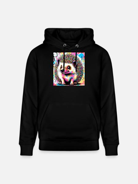 hérisson - Sweat à capuche bio CRUISER Stanley/Stella Unisexe - noir