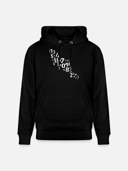 Mathematician Teacher Numbers Sign Analyst - Stanley/Stella CRUISER Unisex Organic Hoodie - black