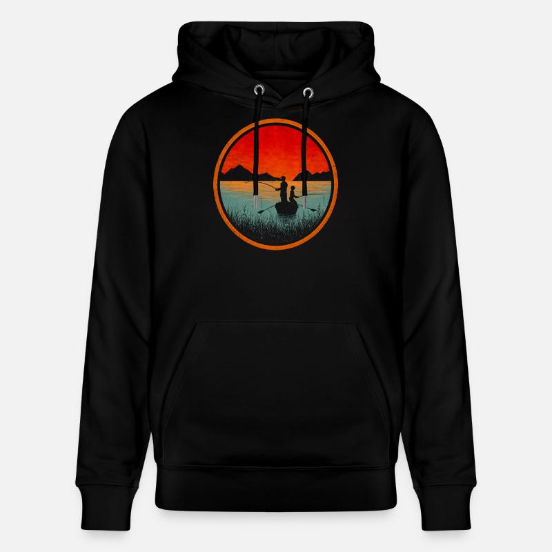Pêche en bateau - Sweat à capuche bio CRUISER Stanley/Stella Unisexe - noir
