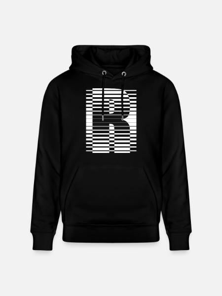 INITIAL R - Stanley/Stella CRUISER Unisex Organic Hoodie - black