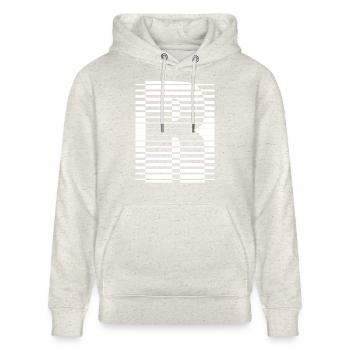 INITIAL R - Stanley/Stella CRUISER Unisex Organic Hoodie - heather oatmeal - Front - Alina (178cm) & Michal (187cm)
