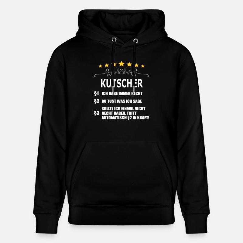 KUTSCHER - Stanley/Stella Unisex Bio-Hoodie CRUISER - Schwarz