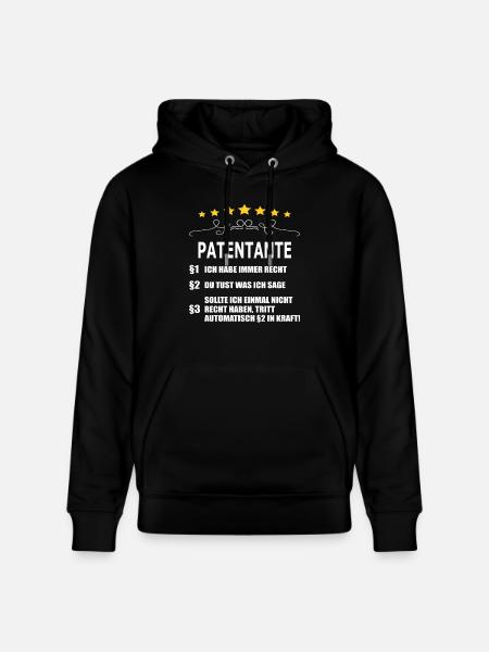 PATENTANTE - Stanley/Stella Unisex Bio-Hoodie CRUISER - Schwarz