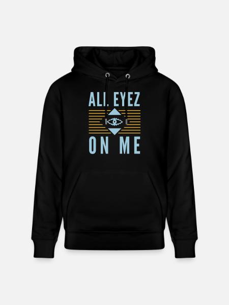All Eyez on Me 2Pac - Stanley/Stella CRUISER Unisex Organic Hoodie - black
