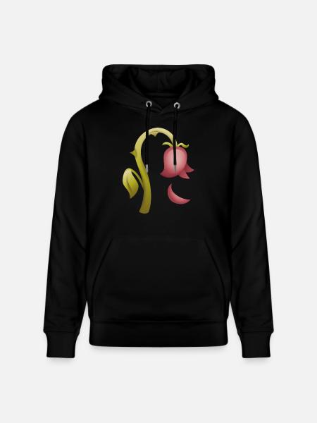 Smiley Flower - Stanley/Stella Uniseks bio-hoodie CRUISER  - zwart