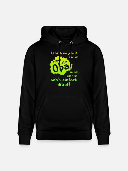 Opa - Super Cool - Stanley/Stella Unisex Bio-Hoodie CRUISER  - Schwarz