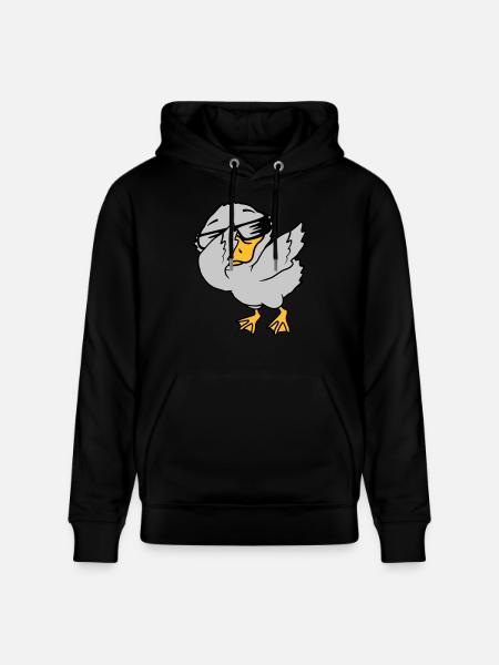 Dabbing Party Ducklings Cool - Stanley/Stella CRUISER Unisex Organic Hoodie - black