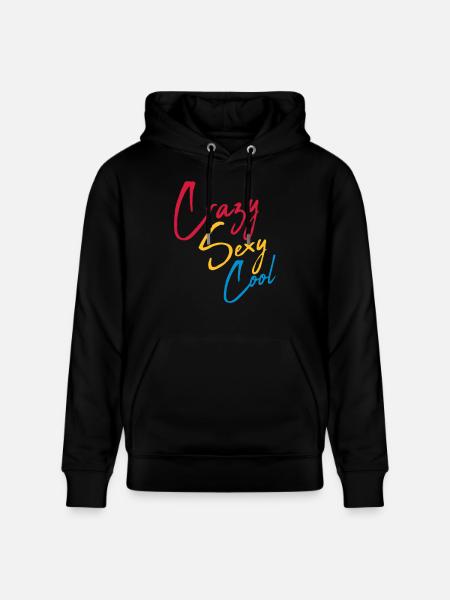 crazy sexy cool design - Stanley/Stella CRUISER Unisex Organic Hoodie - black