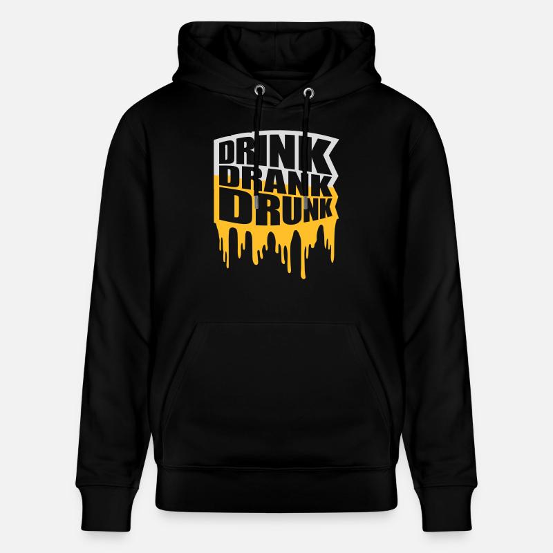 drink drank drunk Zitat - Stanley/Stella Unisex Bio-Hoodie CRUISER  - Schwarz