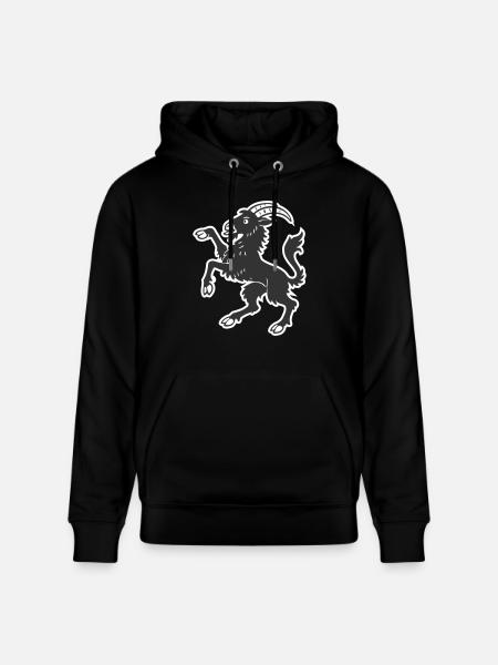 Hälsinge goat - Stanley/Stella CRUISER Unisex Organic Hoodie - black