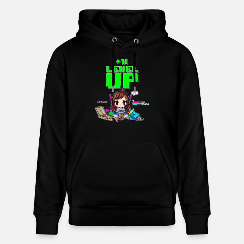 dva level up - Sweat à capuche bio CRUISER Stanley/Stella Unisexe - noir