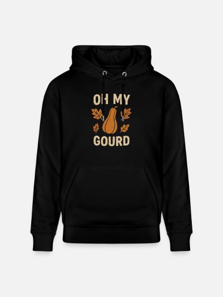 Oh ma citrouille - Sweat à capuche bio CRUISER Stanley/Stella Unisexe - noir