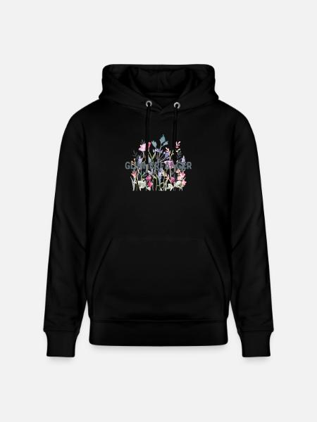 Blumen | Sticker | Glimmerfänger - Stanley/Stella Unisex Bio-Hoodie CRUISER - Schwarz