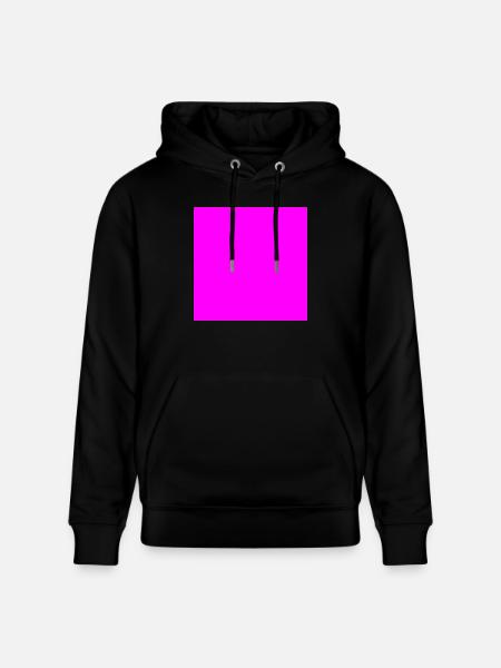 Square pink - Stanley/Stella CRUISER Unisex Organic Hoodie - black