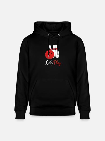 Bowling - Stanley/Stella Unisex Bio-Hoodie CRUISER  - Schwarz