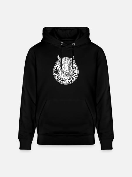 Professional cow feeder - Stanley/Stella CRUISER Unisex Organic Hoodie - black