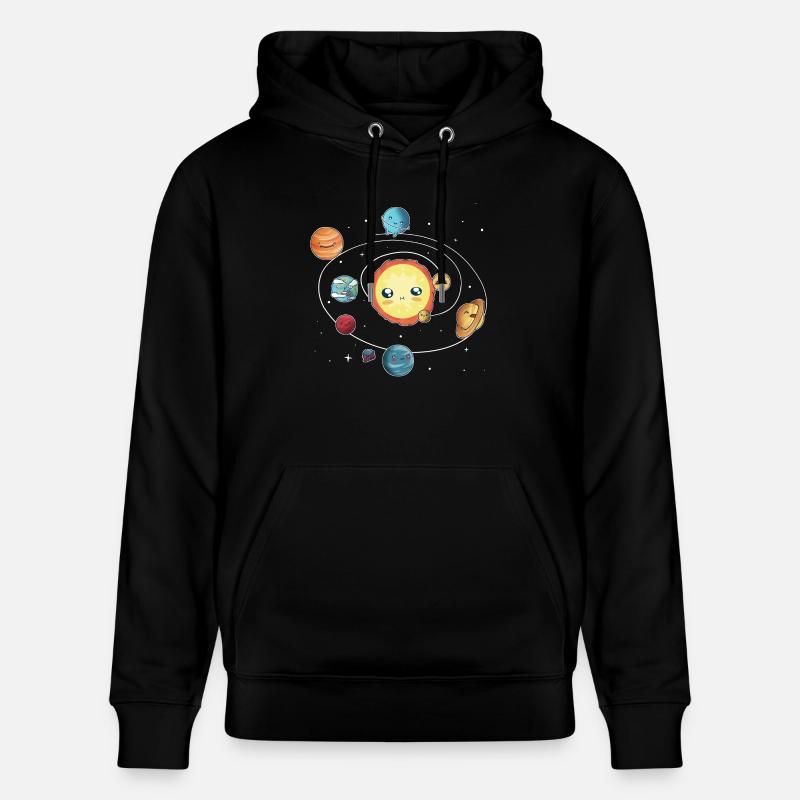 das Sonnensystem - Stanley/Stella Unisex Bio-Hoodie CRUISER  - Schwarz