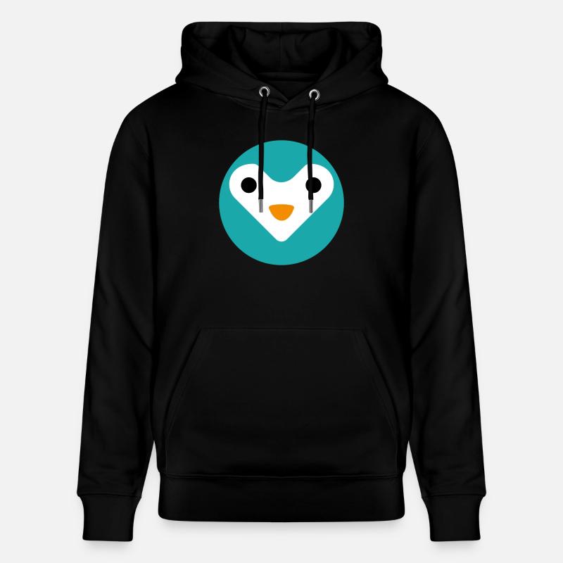 Minimalistische süße Eule - Stanley/Stella Unisex Bio-Hoodie CRUISER  - Schwarz