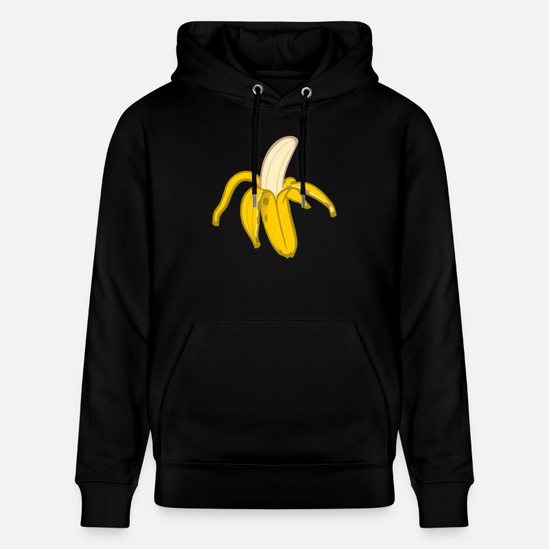 banane - Sweat à capuche bio CRUISER Stanley/Stella Unisexe - noir