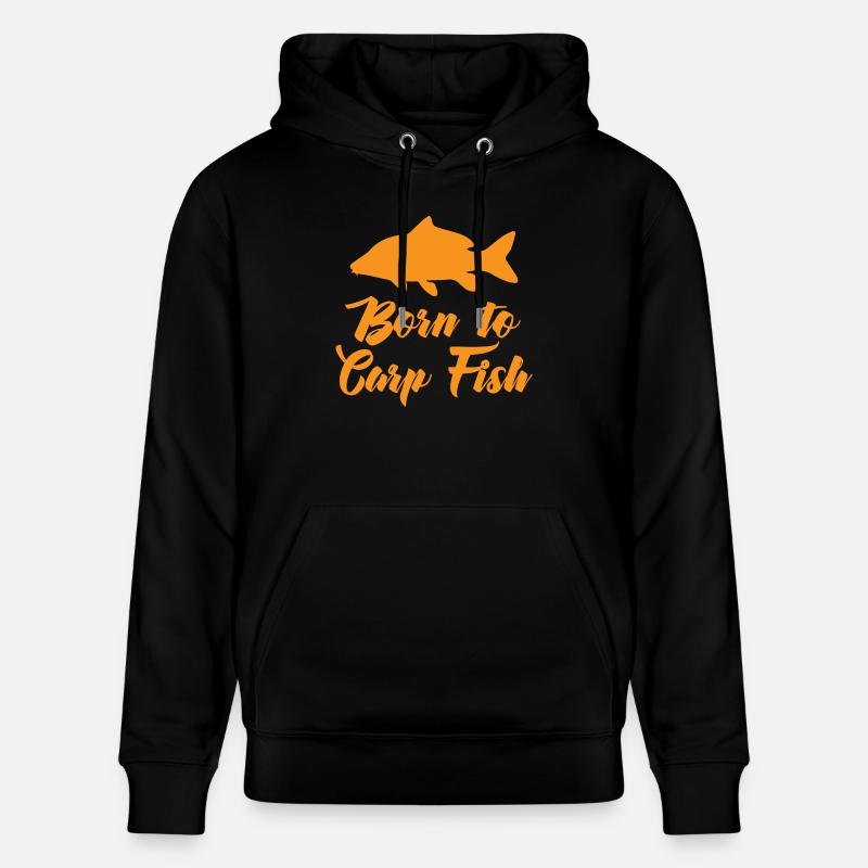Pêche - Pêche - Carpe - Cadeau - Sweat à capuche bio CRUISER Stanley/Stella Unisexe - noir
