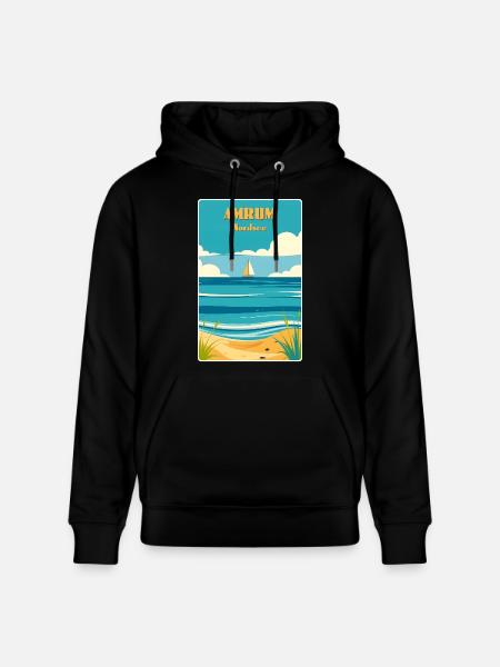 Amrum - Stanley/Stella CRUISER Unisex Organic Hoodie - black