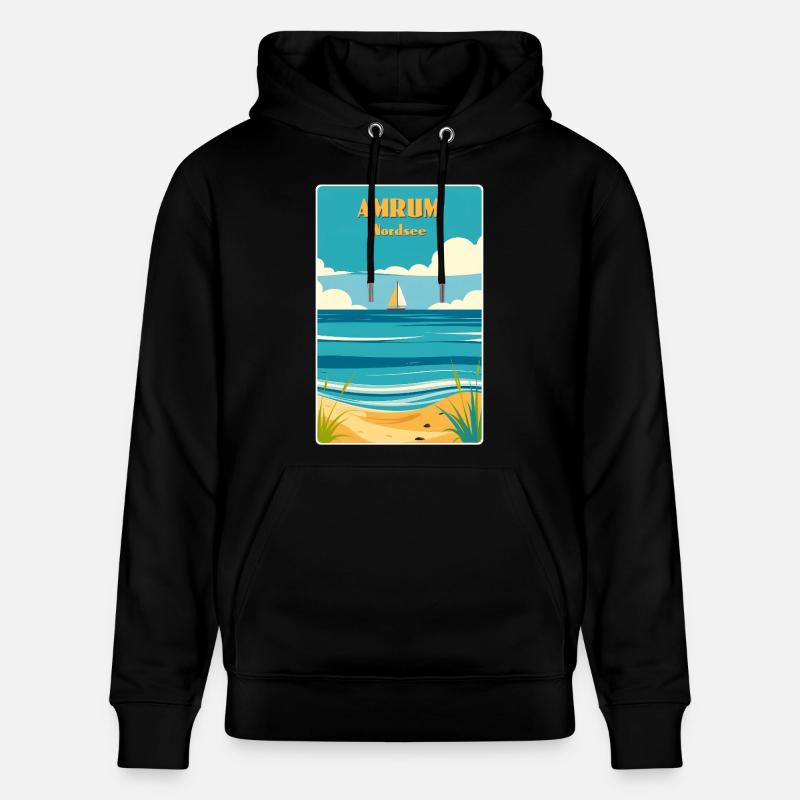 Amrum - Stanley/Stella Unisex Bio-Hoodie CRUISER  - Schwarz