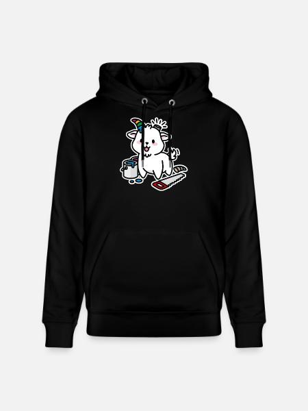 Unicorn DIY Kawaii Schattig Steenbok Geit grappig - Stanley/Stella Uniseks bio-hoodie CRUISER  - zwart