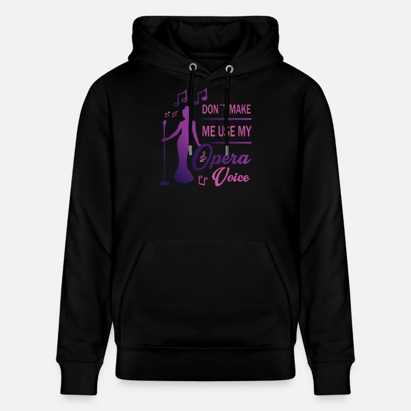 Voix forte - Sweat à capuche bio CRUISER Stanley/Stella Unisexe - noir