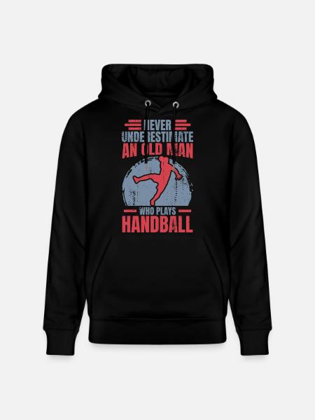 Handball Großvater - Stanley/Stella Unisex Bio-Hoodie CRUISER - Schwarz