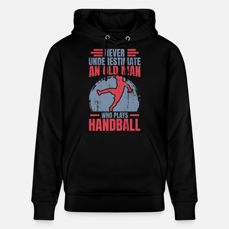 Håndbold bedstefar - Stanley/Stella CRUISER økologisk unisex-hoodie - sort