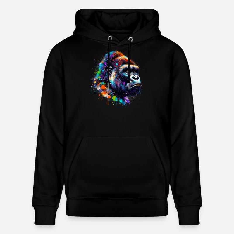 Gorille - Sweat à capuche bio CRUISER Stanley/Stella Unisexe - noir