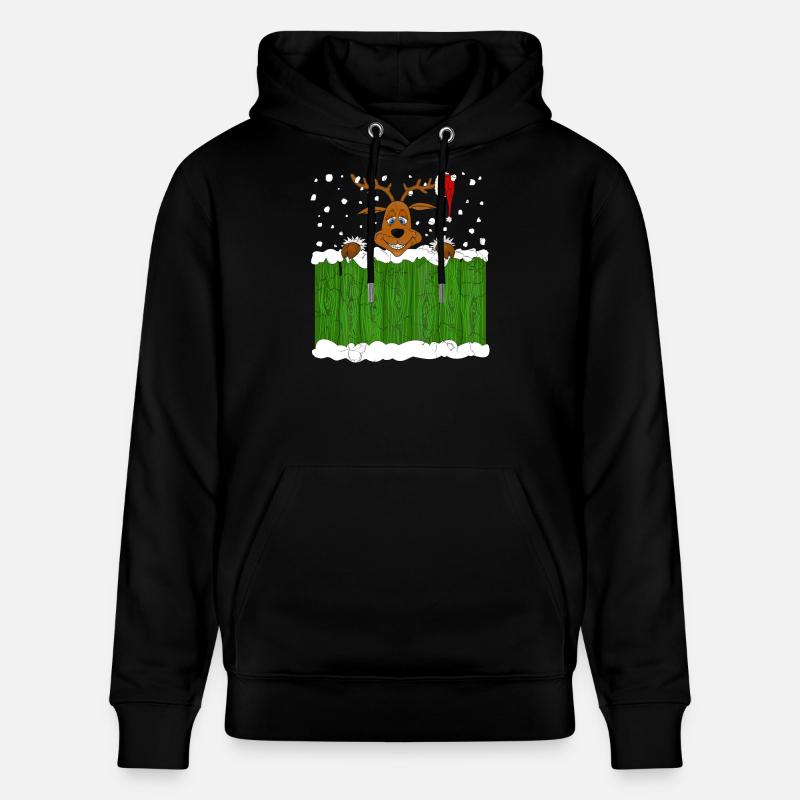 Noël avec un renne - Sweat à capuche bio CRUISER Stanley/Stella Unisexe - noir