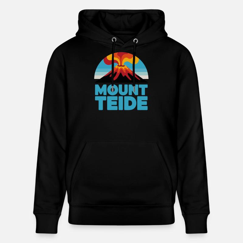 Mont Teide Cyclisme Volcano Art - Sweat à capuche bio CRUISER Stanley/Stella Unisexe - noir