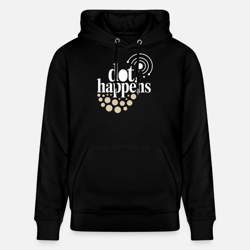 Dot Happens Morse Code Spaß - Stanley/Stella Unisex Bio-Hoodie CRUISER - Schwarz