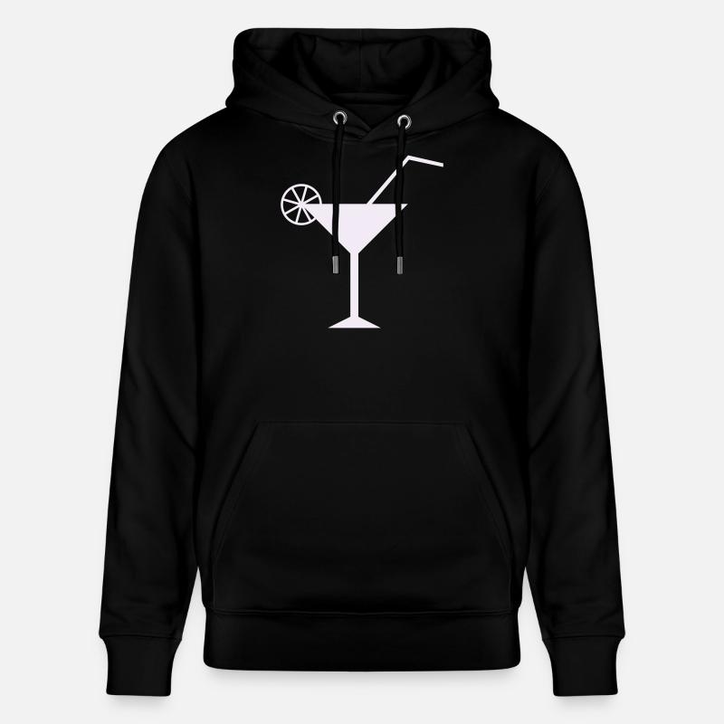 Design élégant de cocktail au citron - Sweat à capuche bio CRUISER Stanley/Stella Unisexe - noir