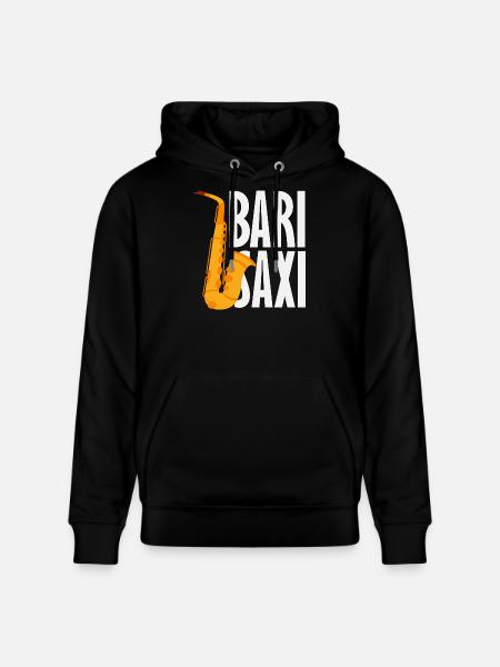 Bari Saxi Saxophoniste Jazz - Sweat à capuche bio CRUISER Stanley/Stella Unisexe - noir