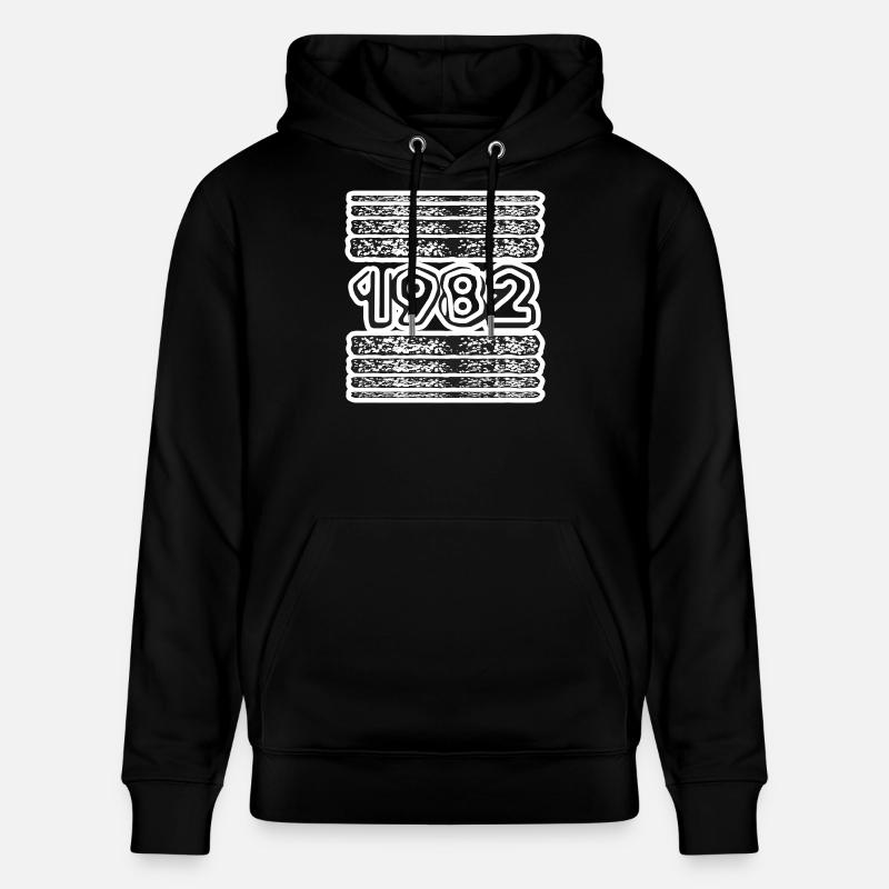 Année 1982 - Sweat à capuche bio CRUISER Stanley/Stella Unisexe - noir