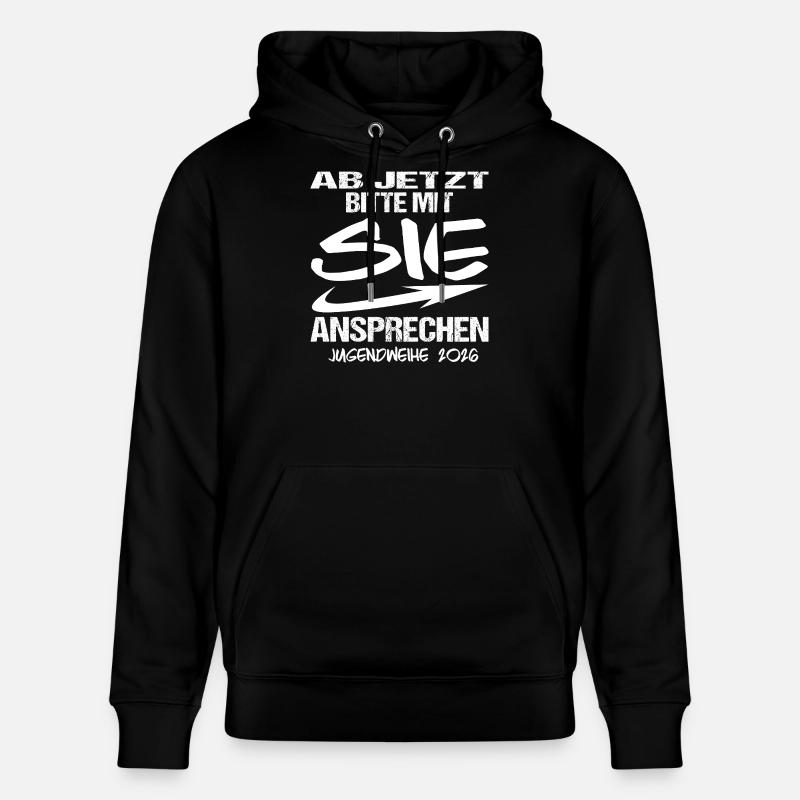 Jugendweihe - Jugendweihe 2026 - Sweat à capuche bio CRUISER Stanley/Stella Unisexe - noir