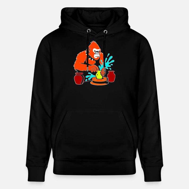 Gorilla Pottery Splash Studio - Stanley/Stella CRUISER Unisex Organic Hoodie - black