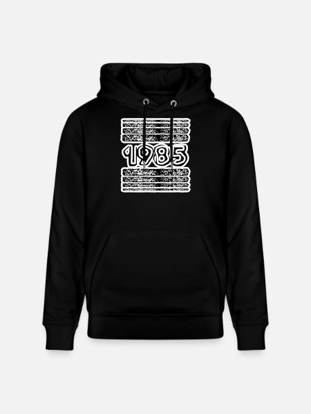 Année 1985 - Sweat à capuche bio CRUISER Stanley/Stella Unisexe - noir