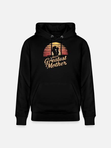 World's Greatest Mother - Stanley/Stella CRUISER Unisex Organic Hoodie - black
