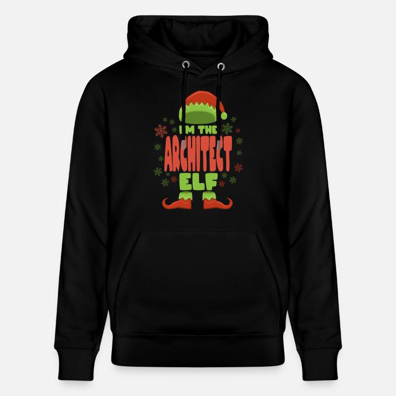 Architecte Elfe de Noël - Sweat à capuche bio CRUISER Stanley/Stella Unisexe - noir