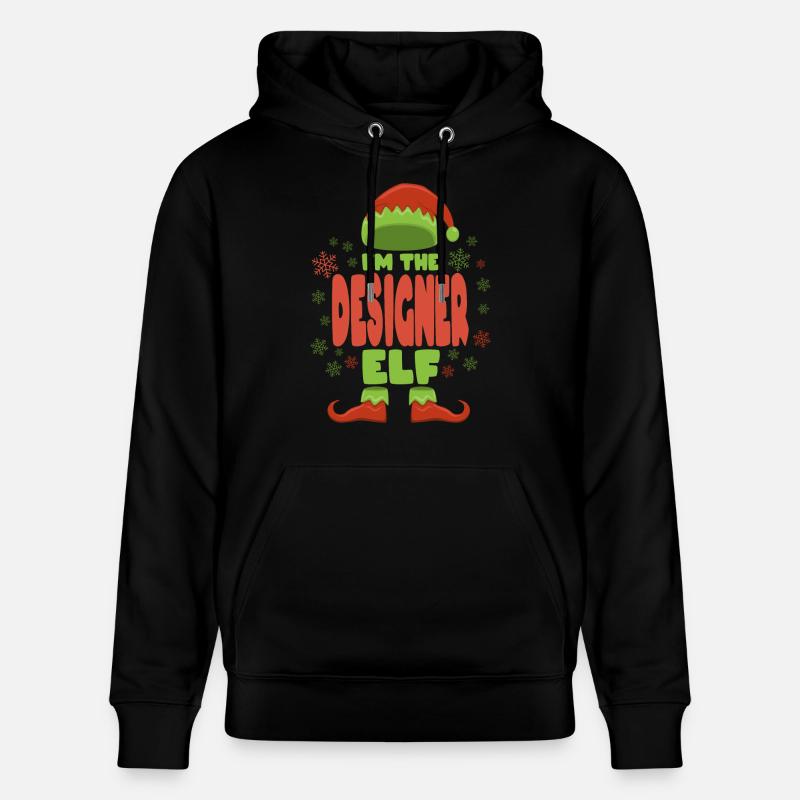 Designer Elfe de Noël - Sweat à capuche bio CRUISER Stanley/Stella Unisexe - noir