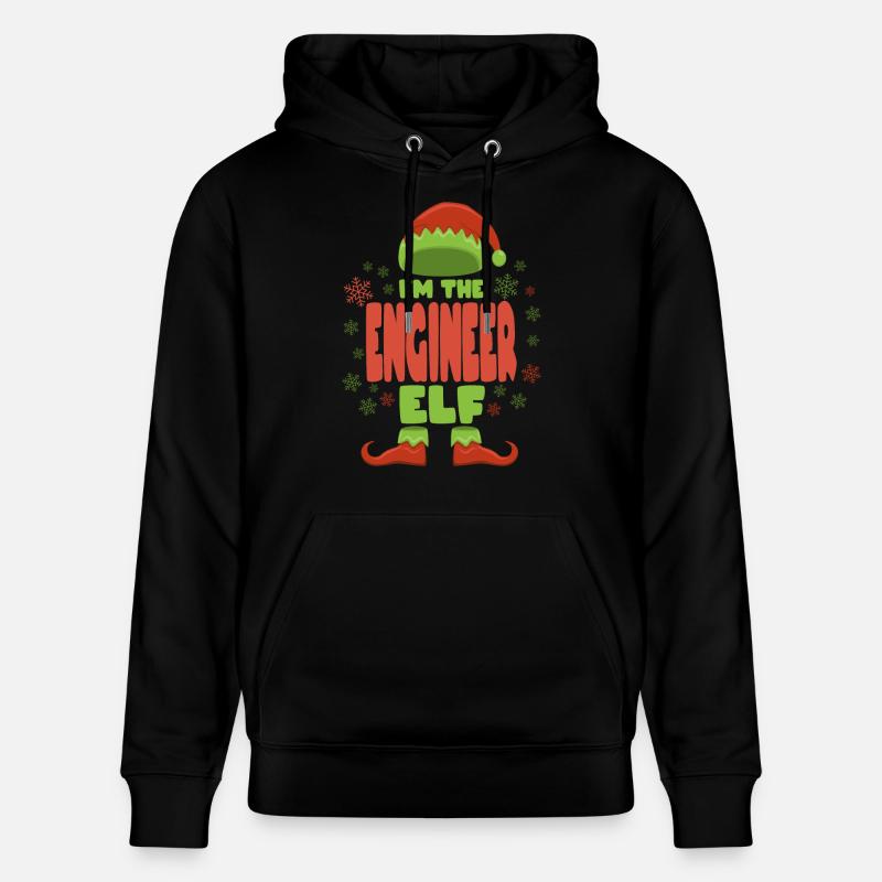 Ingénieur Elfe de Noël - Sweat à capuche bio CRUISER Stanley/Stella Unisexe - noir